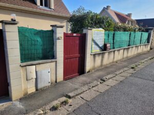 rehaussement muret bazemont - avant