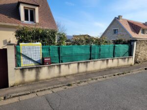 rehaussement muret bazemont - avant