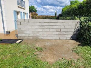 construction mur de rehausse orgeval