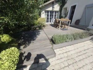 Création d'une terrasse Saint Nom la Bretèche 78860 - detail