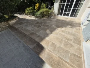 Création d'une terrasse Saint Nom la Bretèche 78860 - finitions
